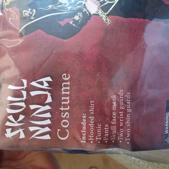 Kids Skull Ninja Costume - Picture 2 of 4